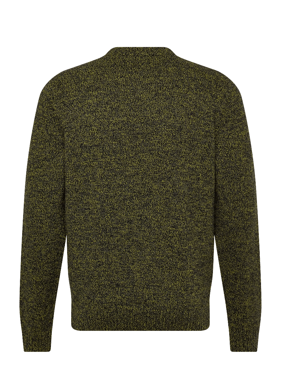 Fred Perry - TWISTED MARL JUMPER - rundhals - agry/tyllw/blk - 2