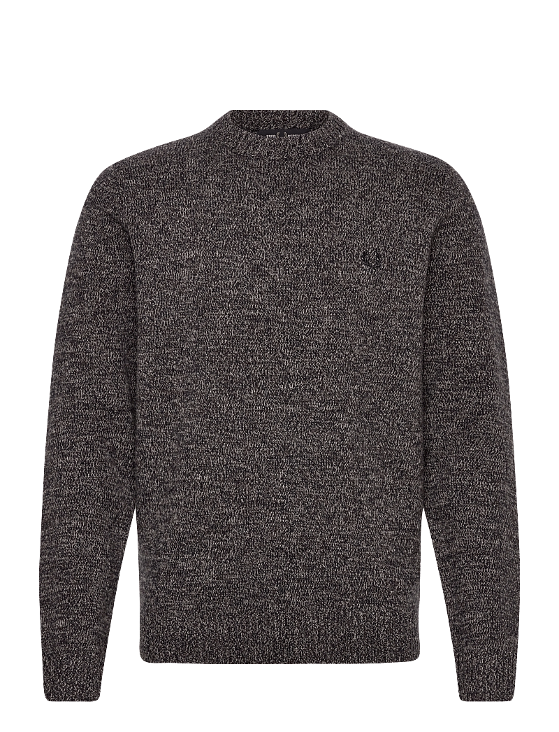 Fred Perry - TWISTED MARL JUMPER - rundhalsad - navy/woat/bntob - 0