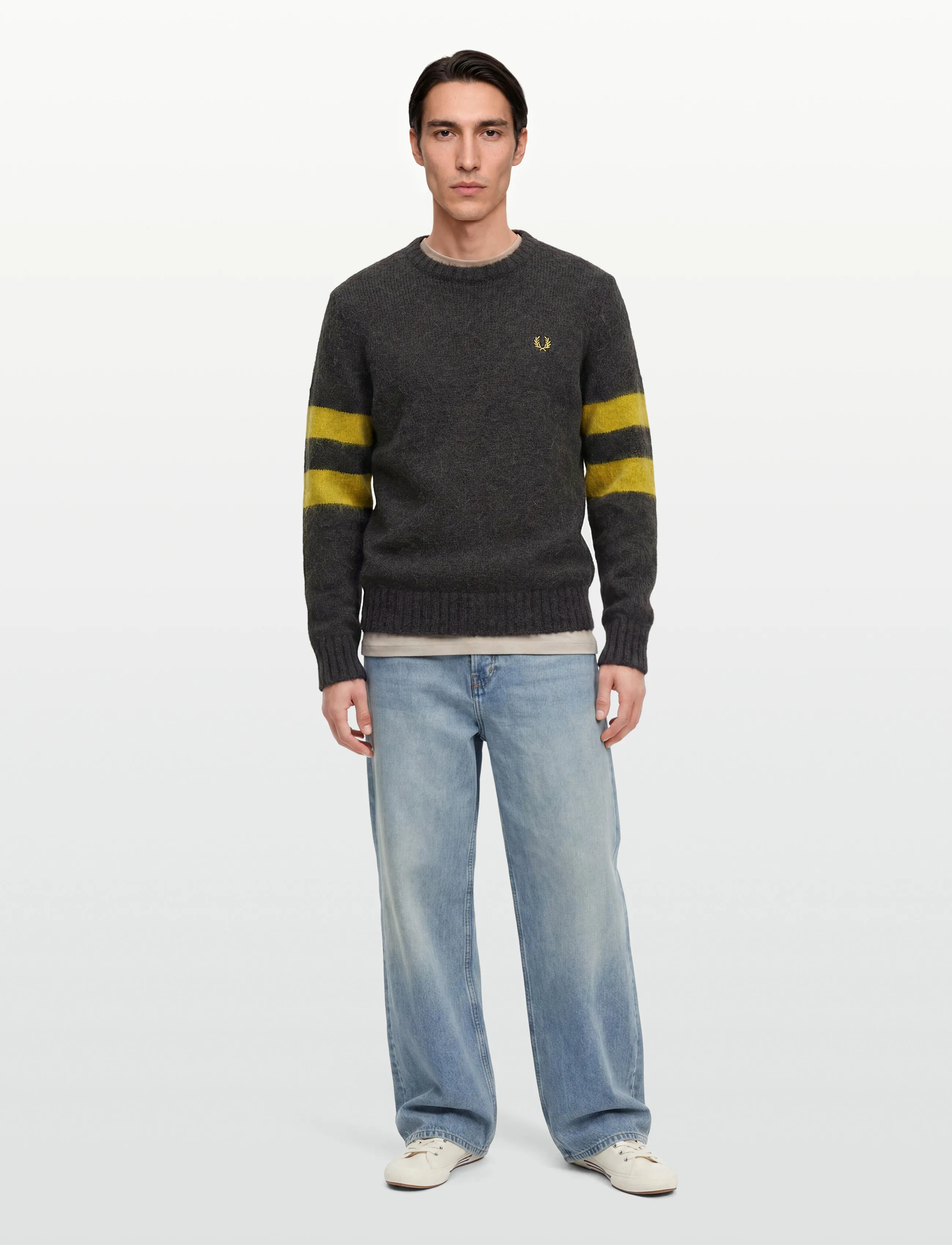 Fred Perry CHUNKY TIPPED S JMPR - Inspiration - ANCHOR GREY / grey