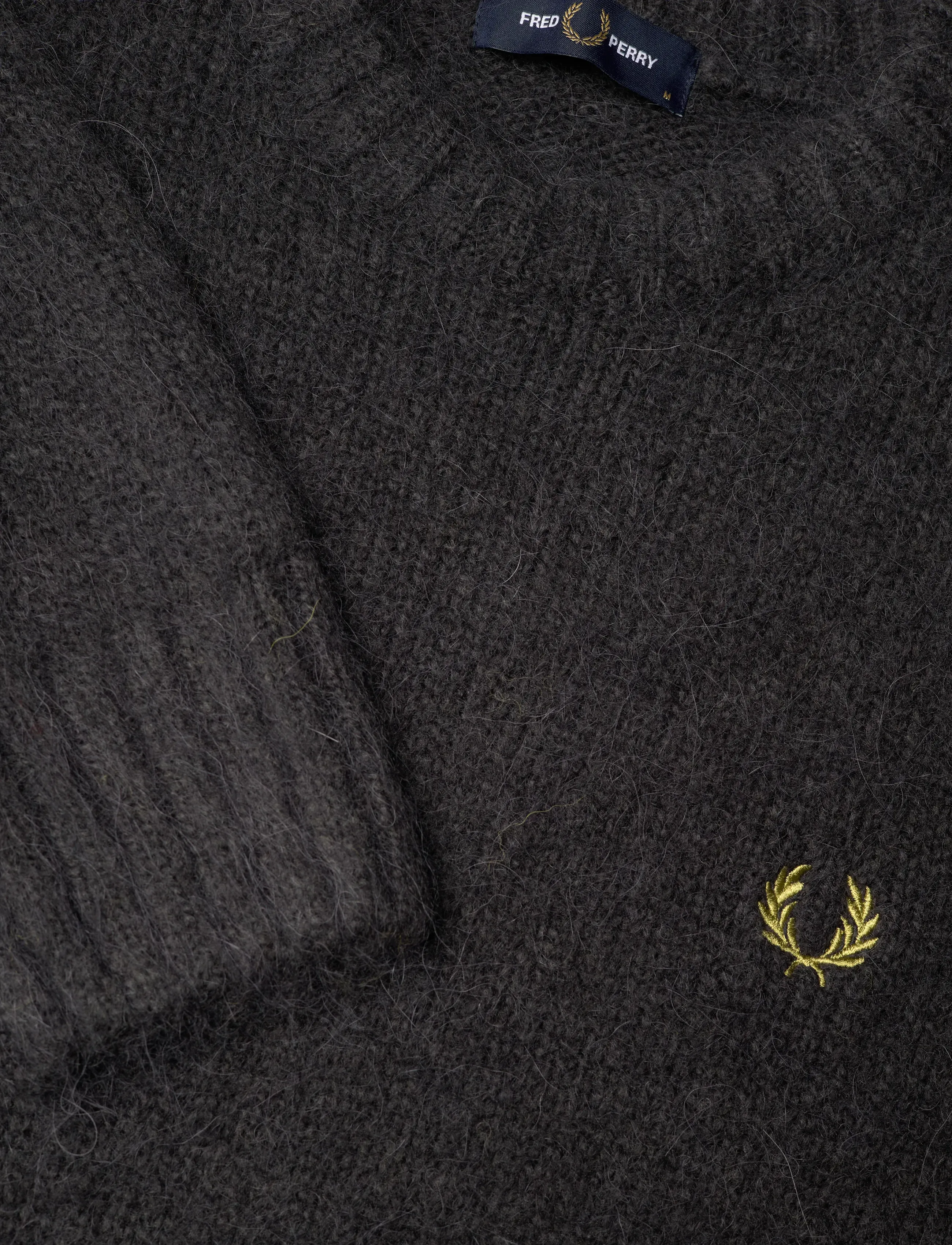 Fred Perry - CHUNKY TIPPED S JMPR - Ümara kaelusega - anchor grey - 5