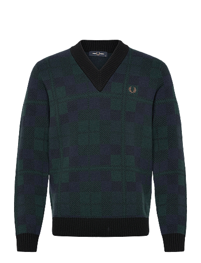 Black Watch Tartan Jmpr - V-Hals