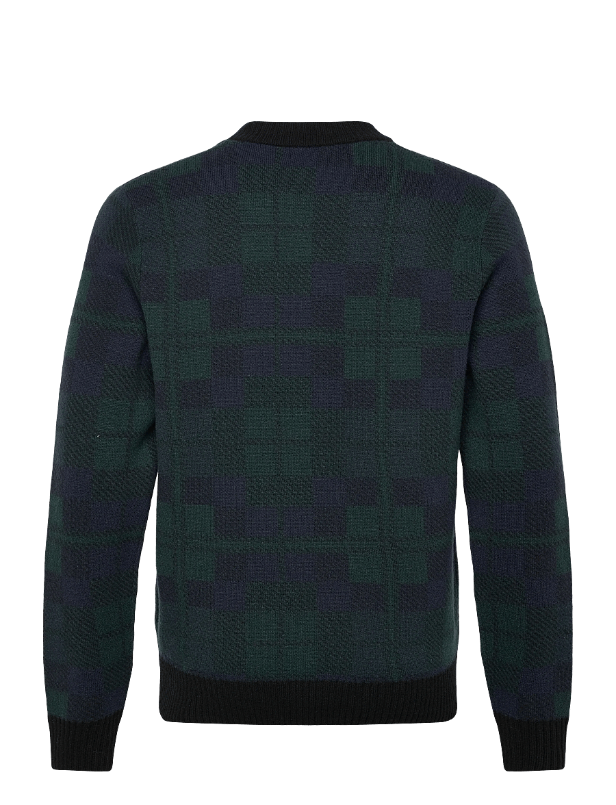 Fred Perry - BLACK WATCH TARTAN JMPR - v-ausschnitt - blackwatch tarta - 2