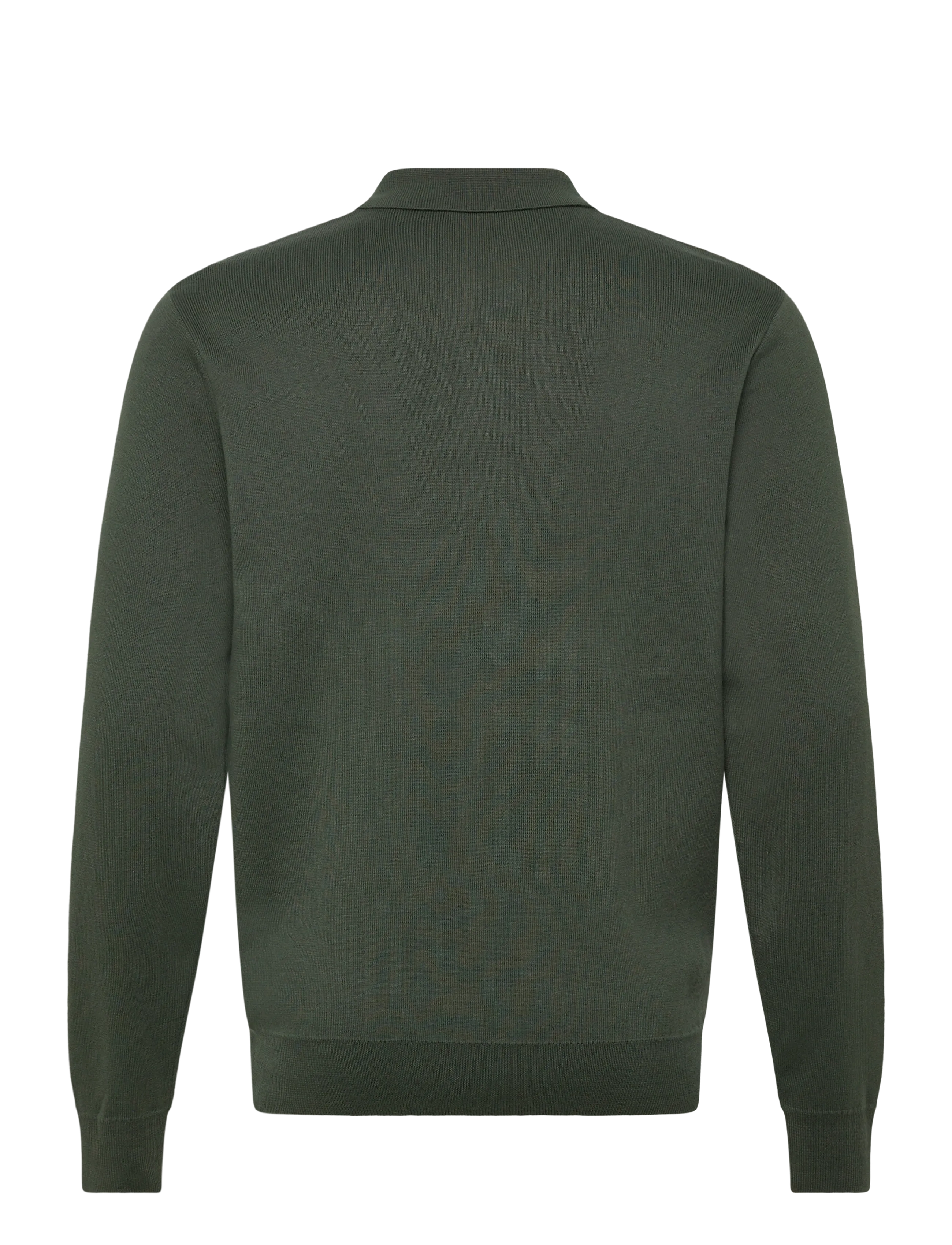 Fred Perry - TONAL STRIPE KNITTED SHIRT - langärmelige gestrickte polohemden - court green - 1