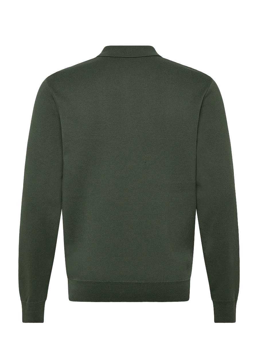 Fred Perry - TONAL STRIPE KNITTED SHIRT - long-sleeved knitted polos - court green - 1