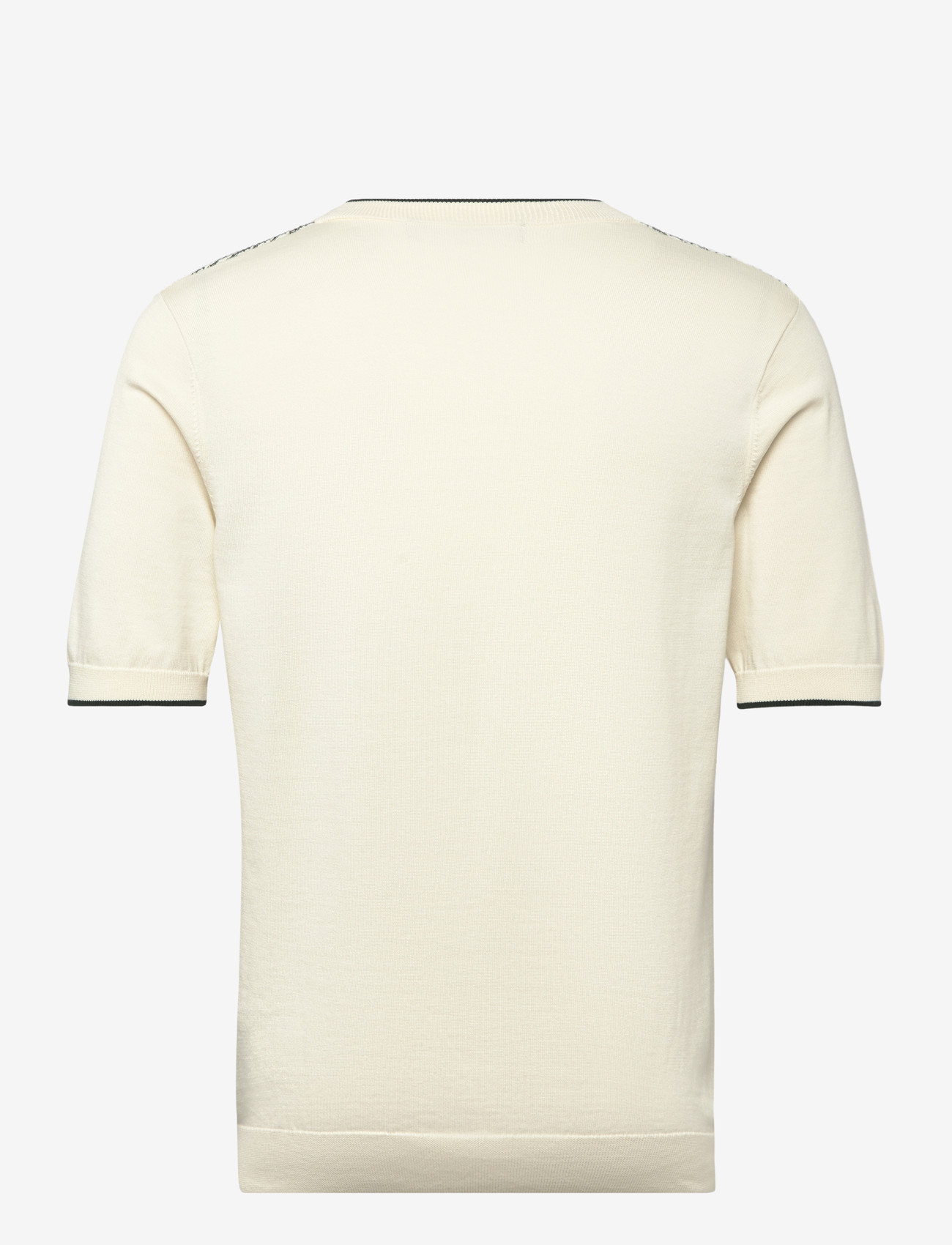 Fred Perry - TONIC WAFFLE KNITTED T-SHIRT - kortærmede t-shirts - ecru - 2