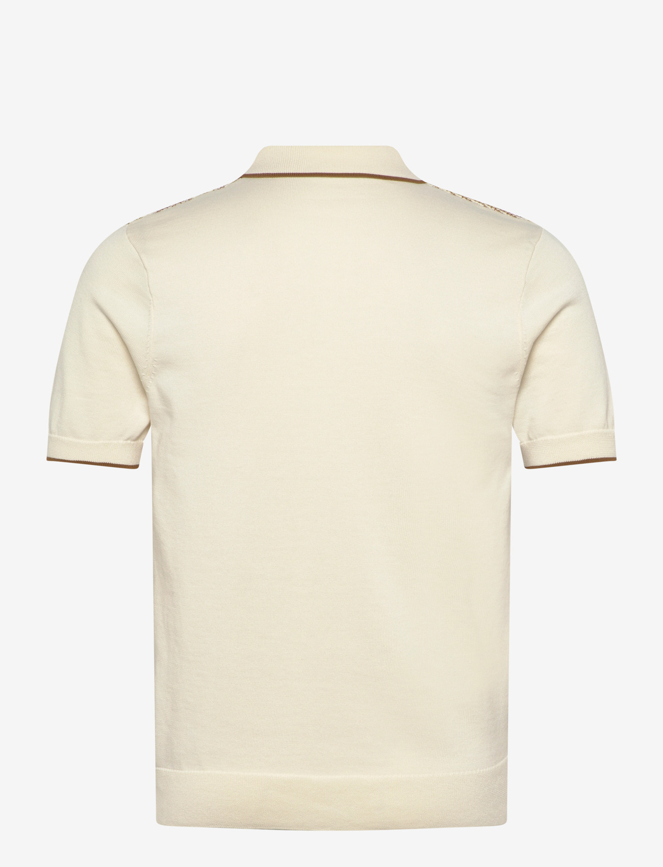 Fred Perry - TONIC WAFFLE KNITTED SHIRT - polostrik - ecru - 1