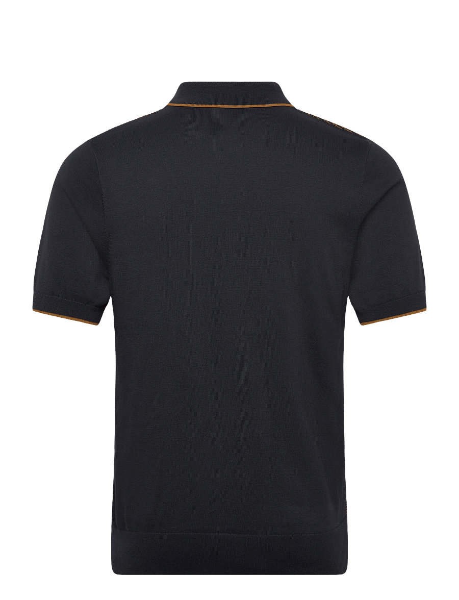 Fred Perry - TONIC WAFFLE KNITTED SHIRT - polostrik - navy - 2
