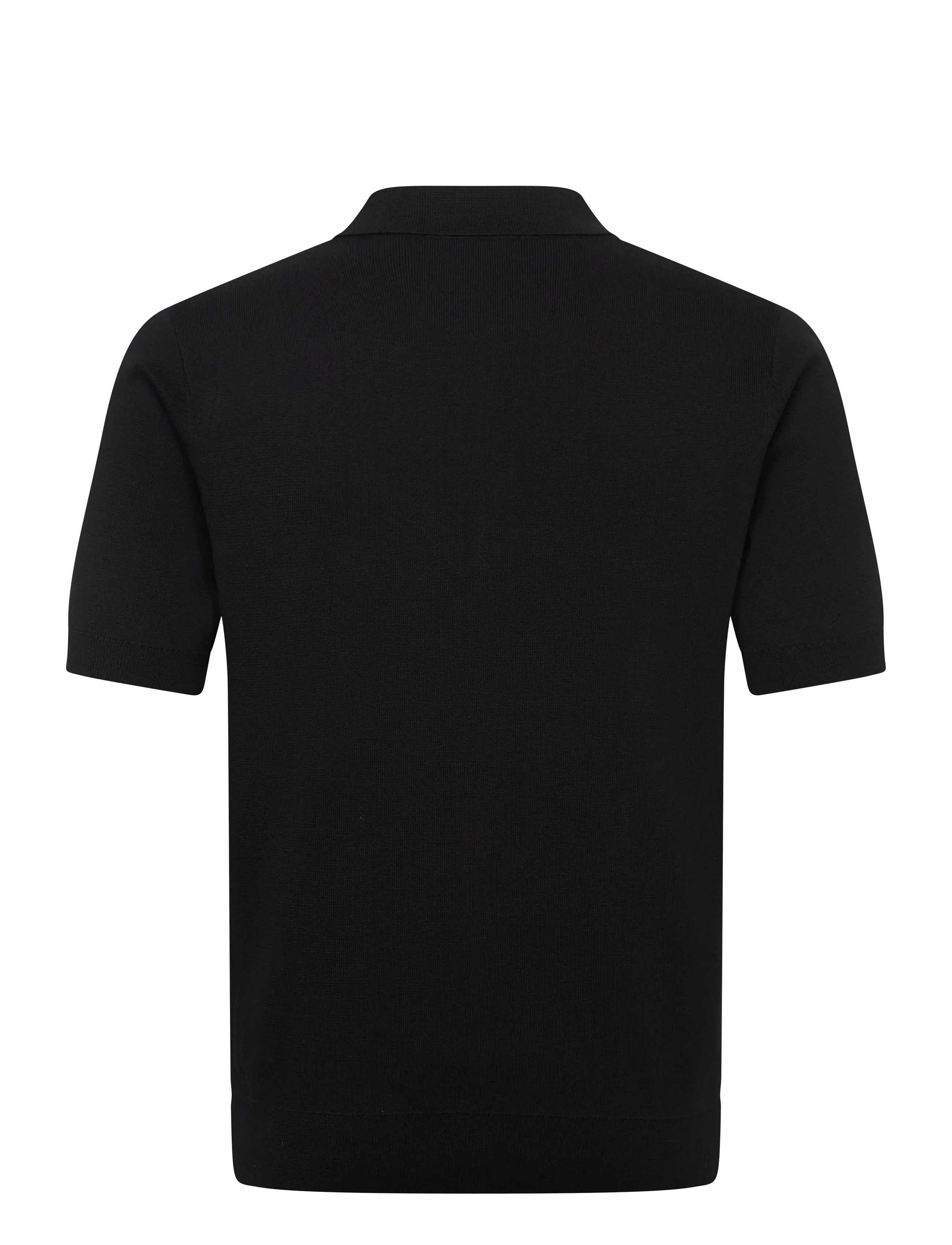 Fred Perry - PANEL DETAIL KNITTED SHIRT - short-sleeved polos - black - 2
