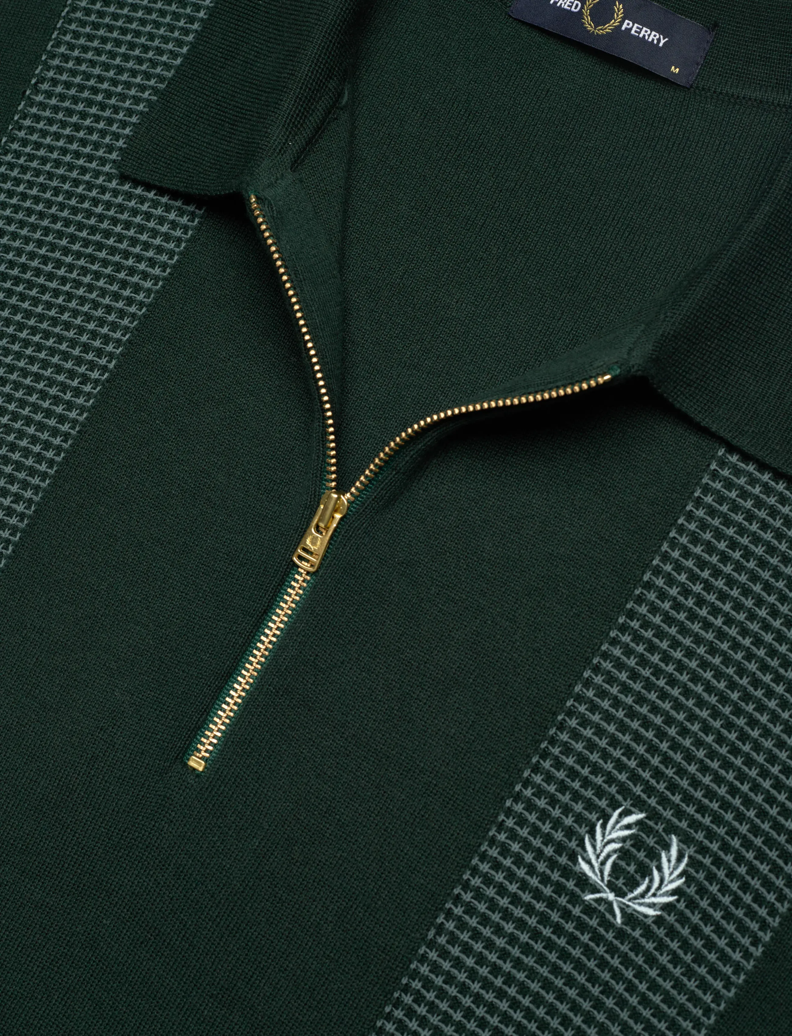 Fred Perry - PANEL DETAIL KNITTED SHIRT - kortärmade pikéer - grassroots - 2