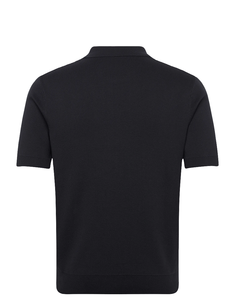 Fred Perry - PANEL DETAIL KNITTED SHIRT - kortærmede poloer - navy - 2