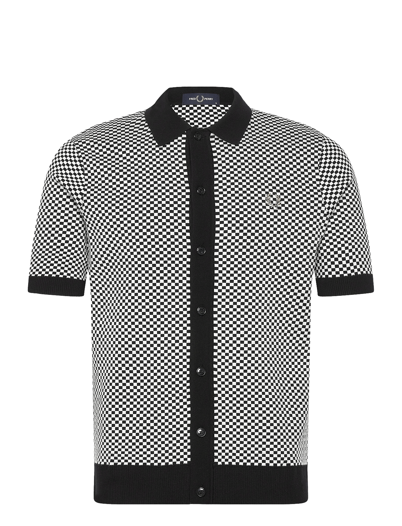Fred Perry | Chequerboard Button Shirt | L