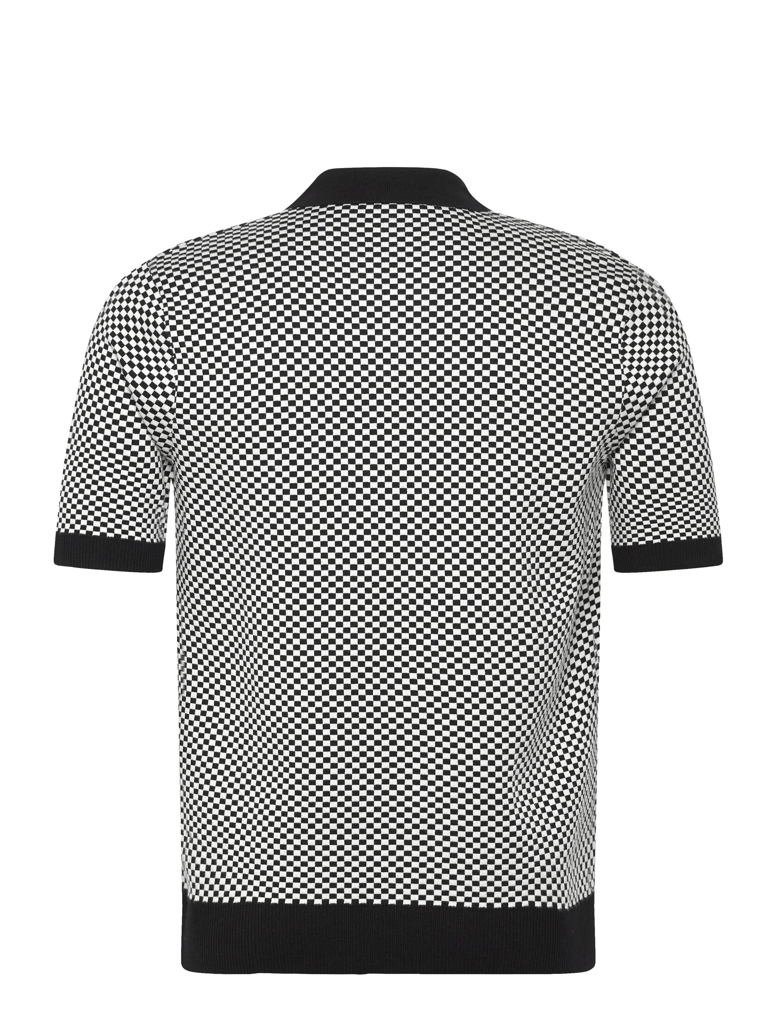 Fred Perry - CHEQUERBOARD BUTTON SHIRT - herren - black - 2