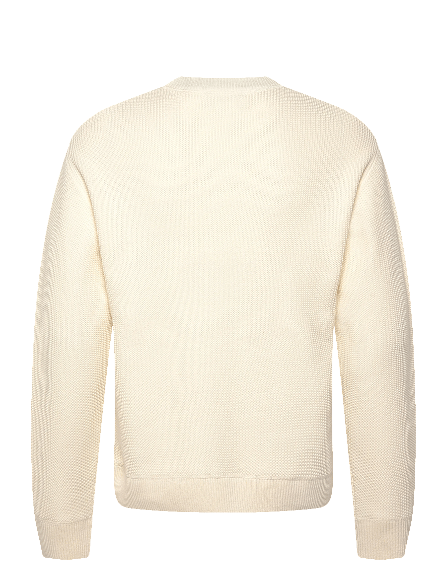 Fred Perry - TEXTURED JUMPER - rund hals - ecru - 2