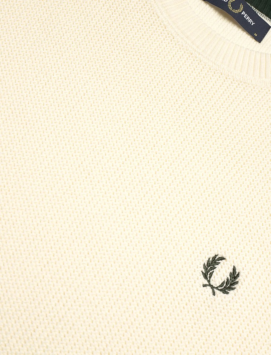 Fred Perry - TEXTURED JUMPER - rund hals - ecru - 5
