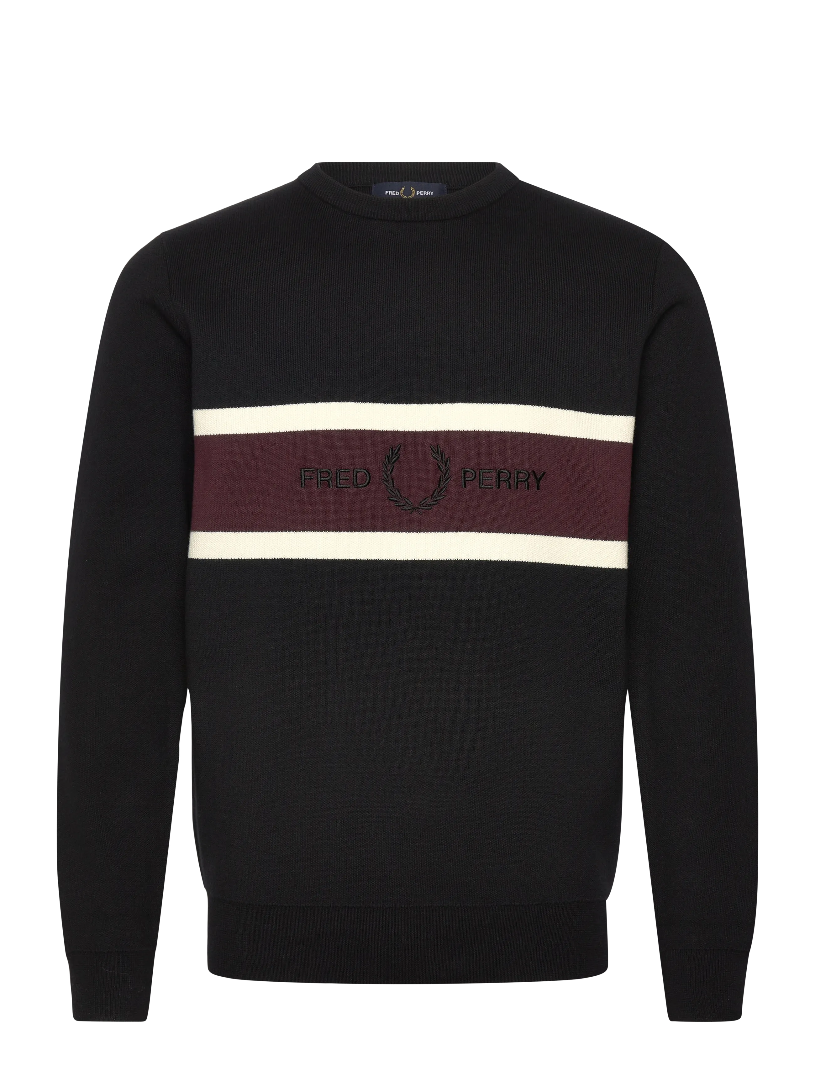 Fred Perry EMBROIDERED PANEL JMPR - Fred Perry - BLACK / black