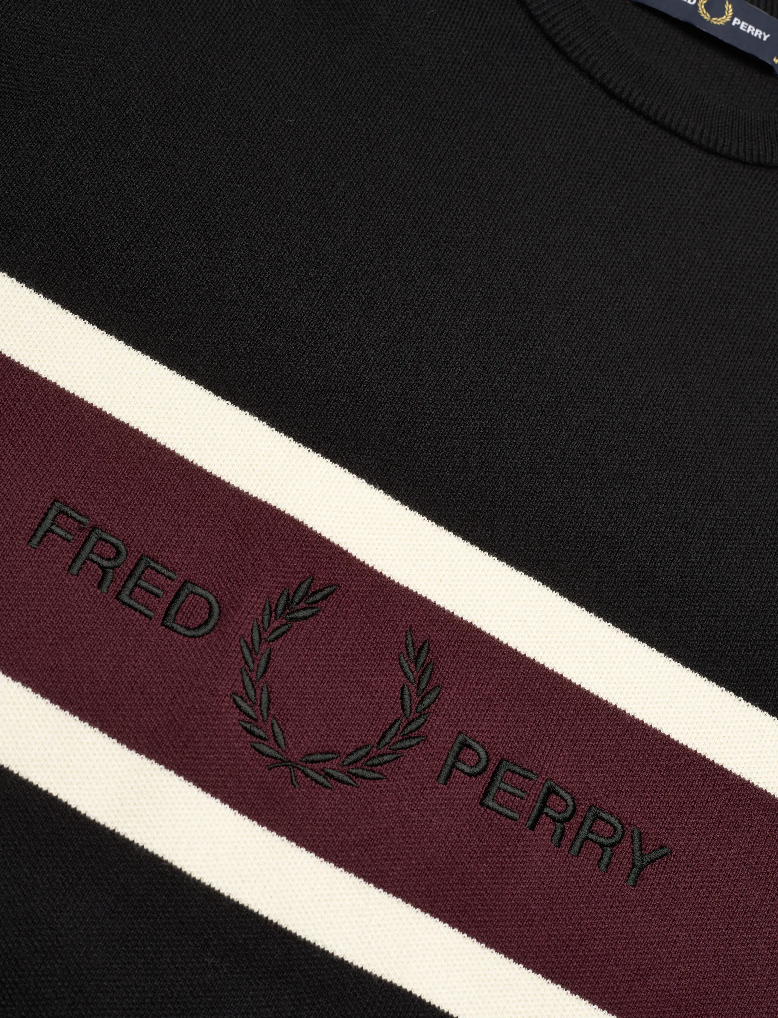 Fred Perry - EMBROIDERED PANEL JMPR - kudumid - black - 5