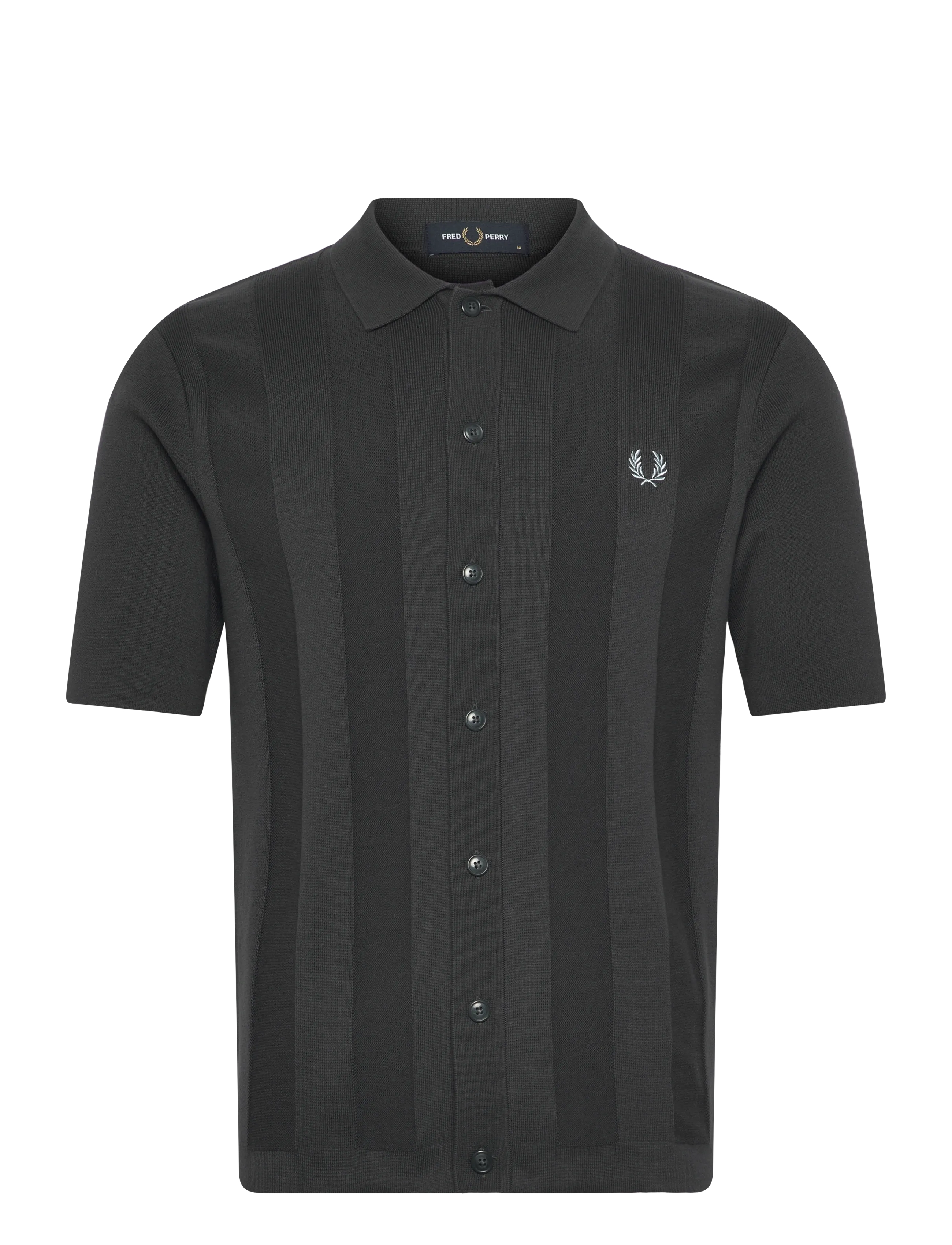 FRED PERRY Tonal Vertical Stripe Shirt Grau - XXL - Herren