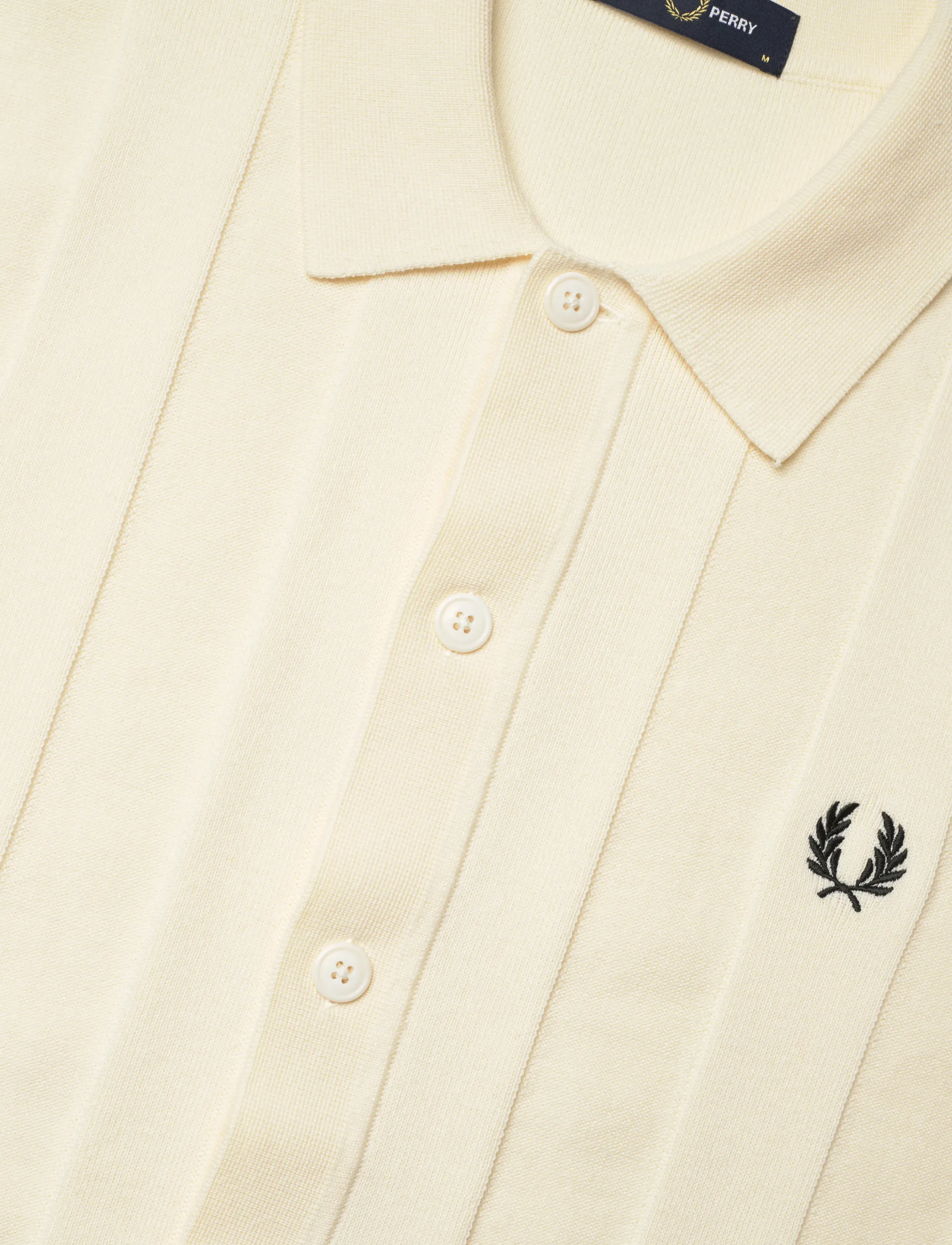 Fred Perry - TONAL VERTICAL STRIPE SHIRT - overhemden met korte mouw - ecru - 4