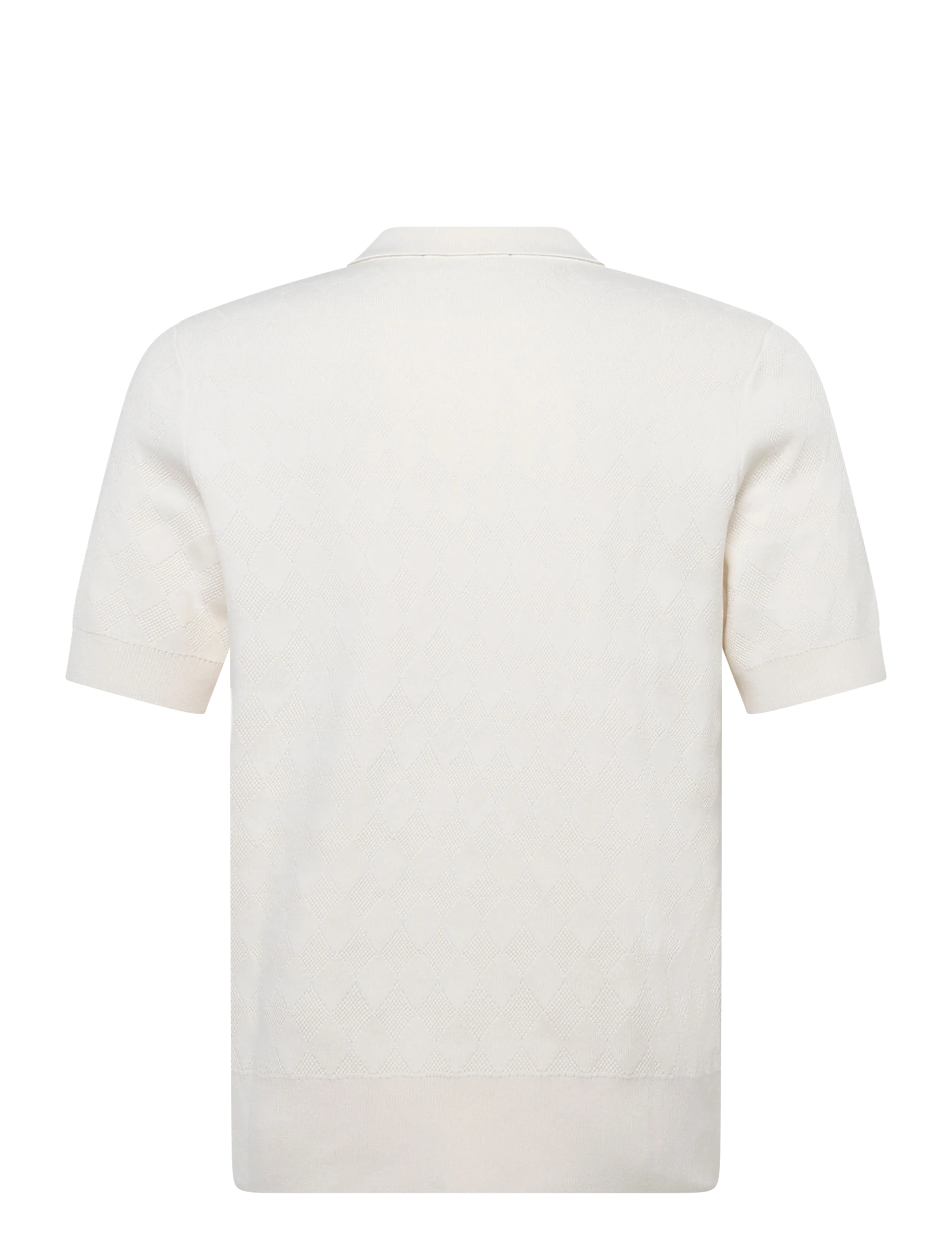 Fred Perry - POINTELLE KNITTED SHIRT - polostrik - ecru - 2
