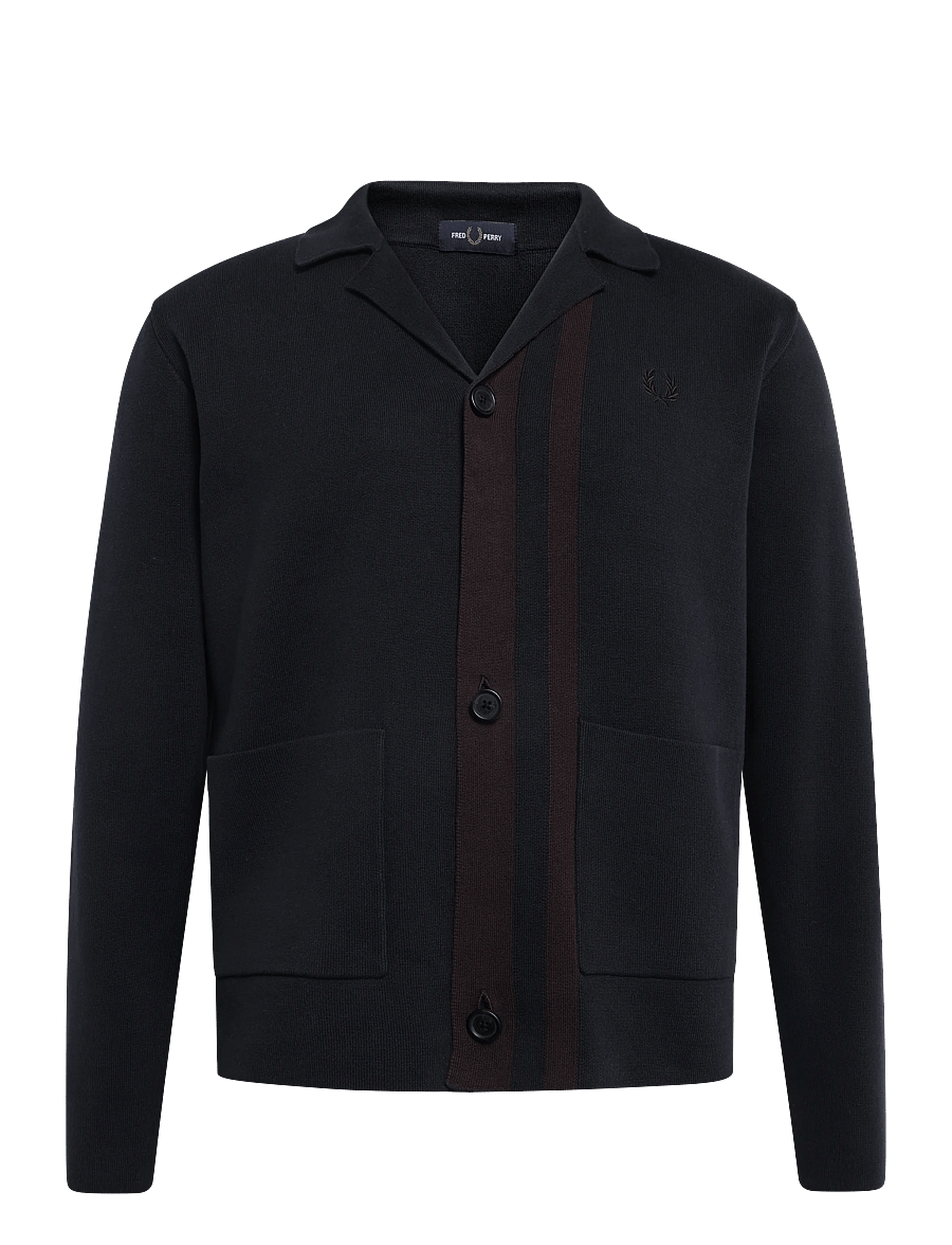 Fred Perry - KNITTED BLAZER - yksiriviset bleiserit - navy - 1