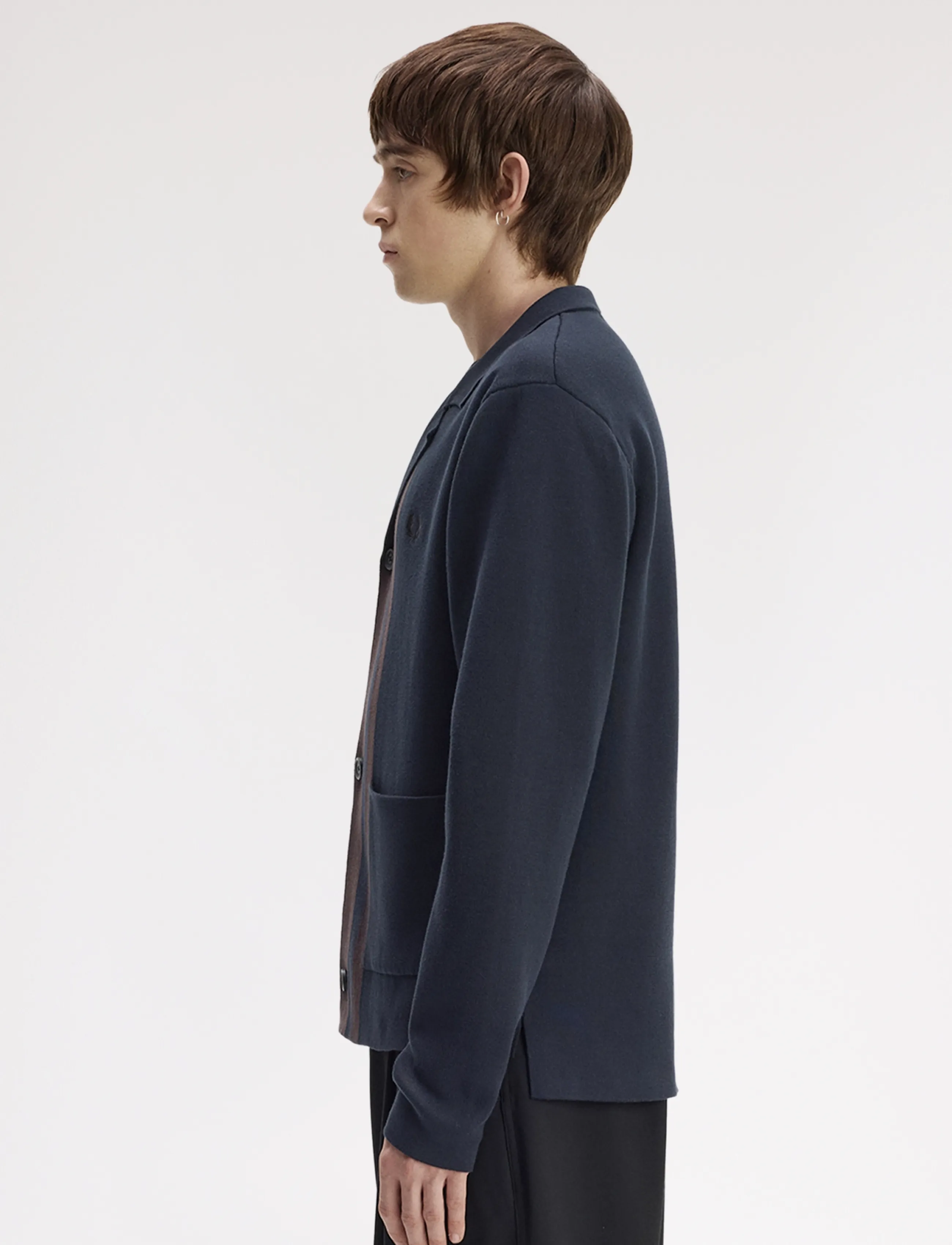 Fred Perry - KNITTED BLAZER - navy - 3
