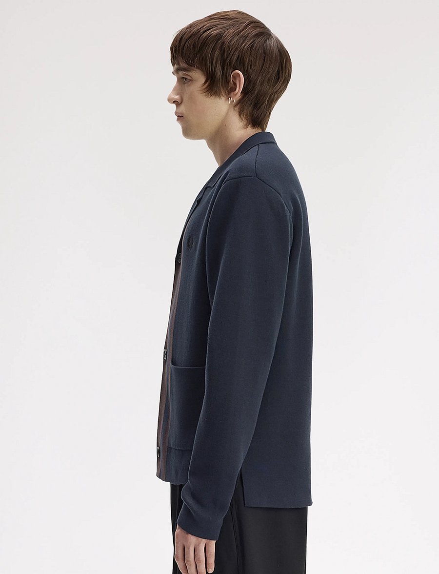 Fred Perry - KNITTED BLAZER - yksiriviset bleiserit - navy - 3