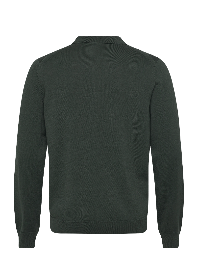 Fred Perry - CLASSIC KNITTED SHIRT LS - lange mouwen - court green - 1