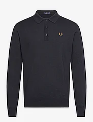 Fred Perry - CLASSIC KNITTED SHIRT LS - langermede - navy - 0