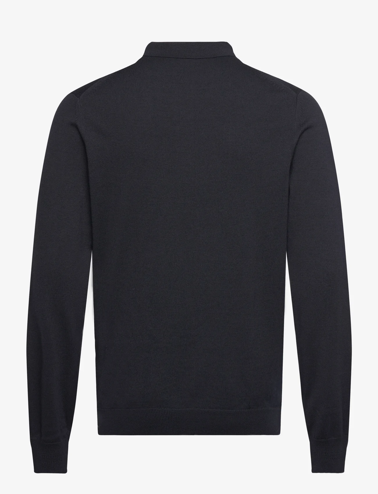 Fred Perry - CLASSIC KNITTED SHIRT LS - langærmede poloer - navy - 1