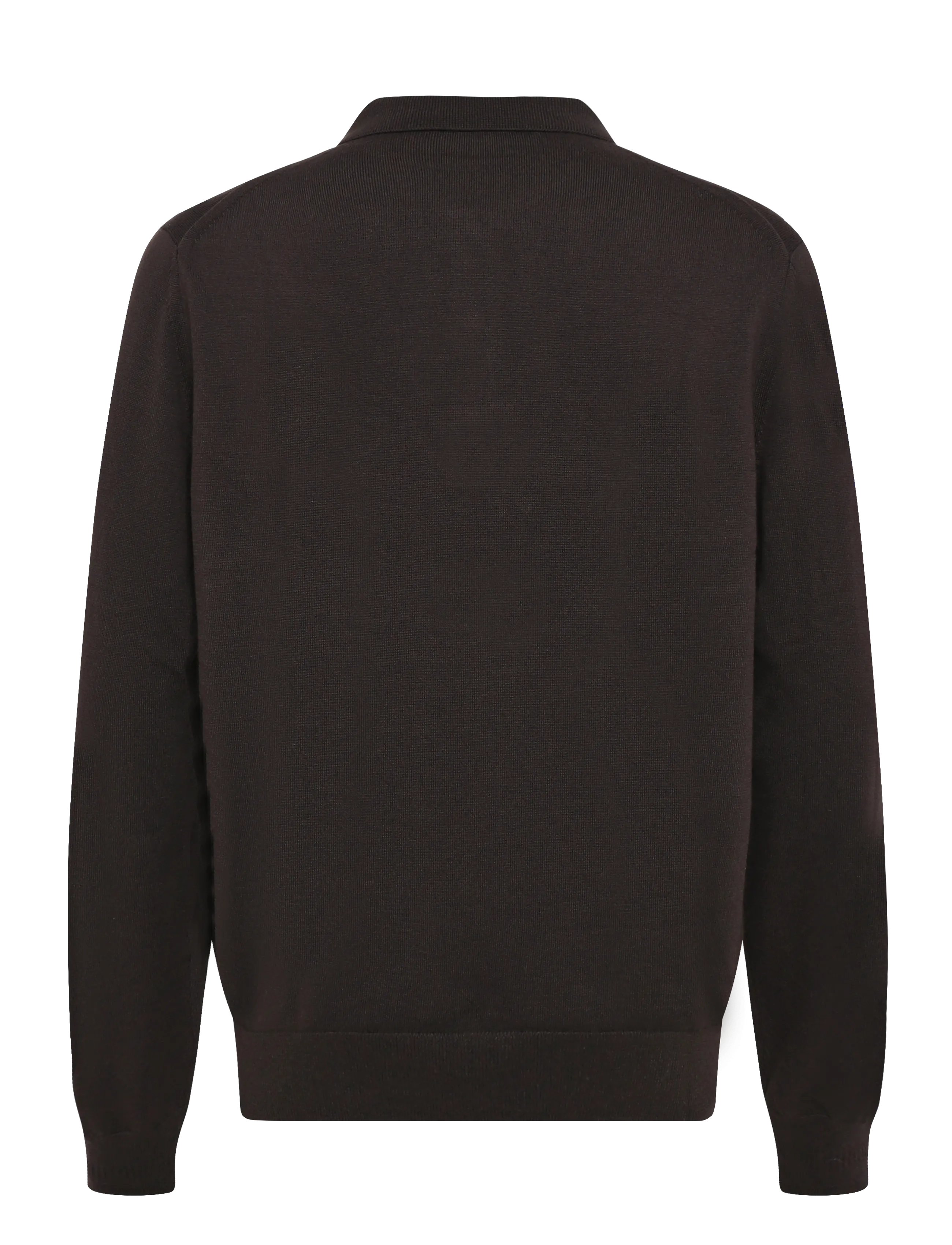 Fred Perry - CLASSIC KNITTED SHIRT LS - langärmelig - rich brown - 2