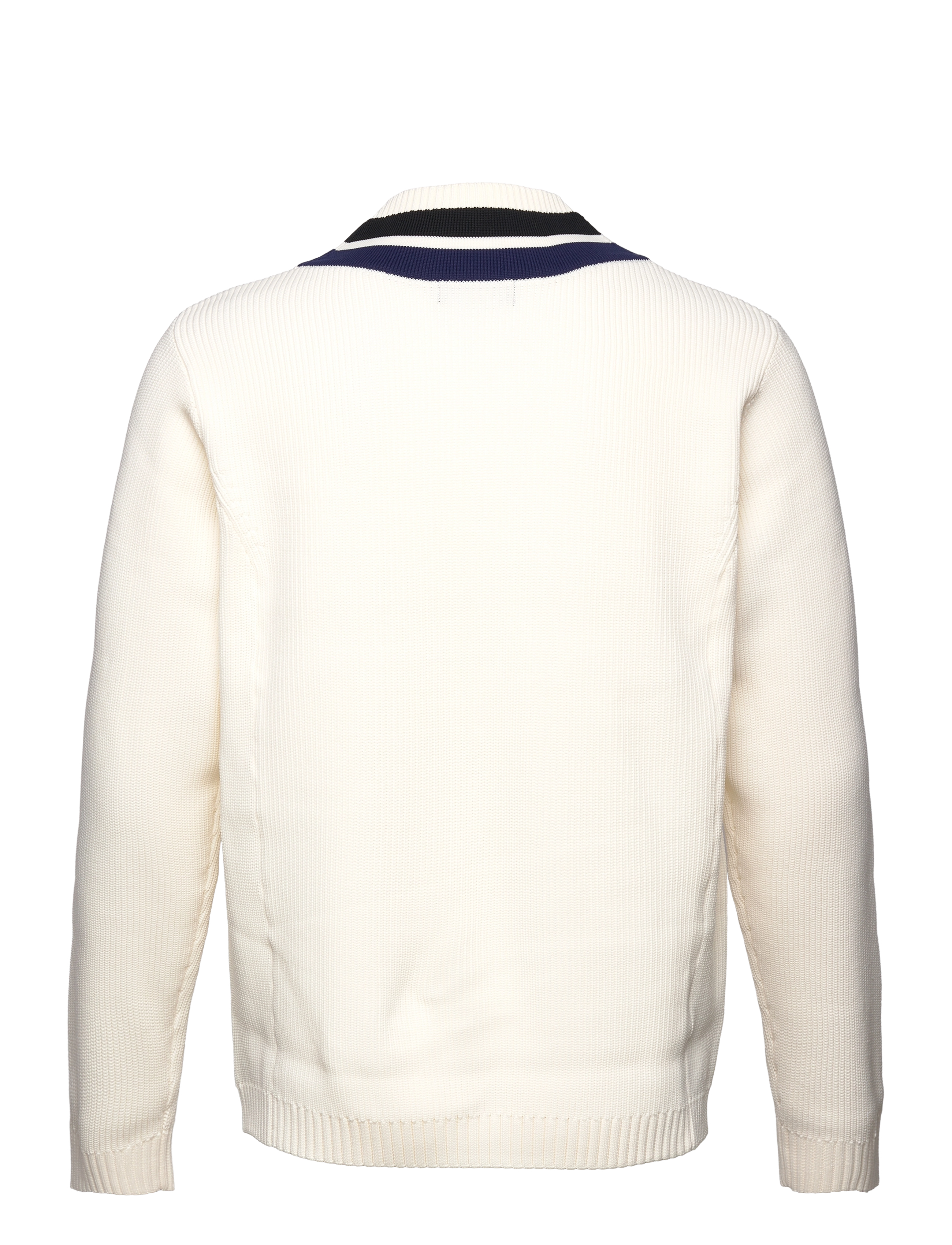Fred Perry - STRIPED V/N JUMPER - ecru - 1