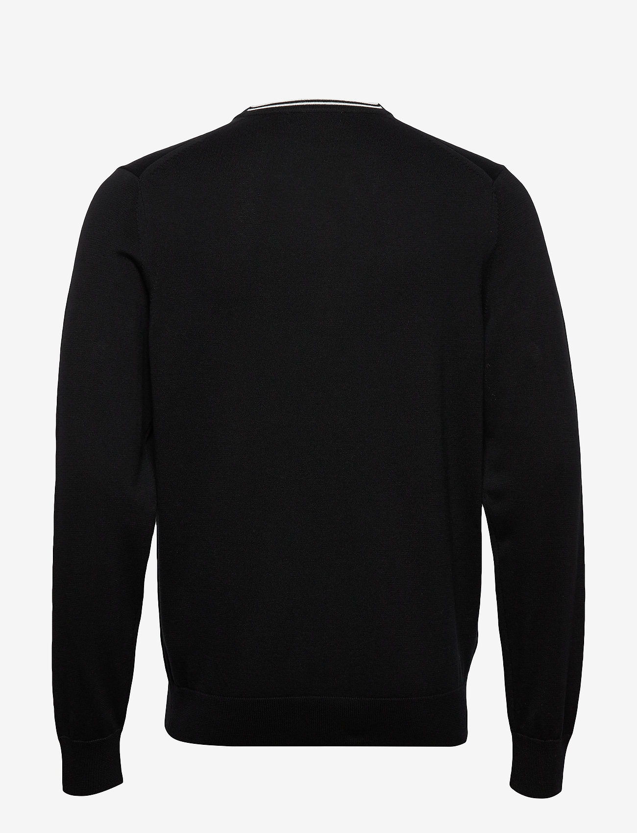 Fred Perry - CLASSIC COTT. V/N JMPR - black - 1