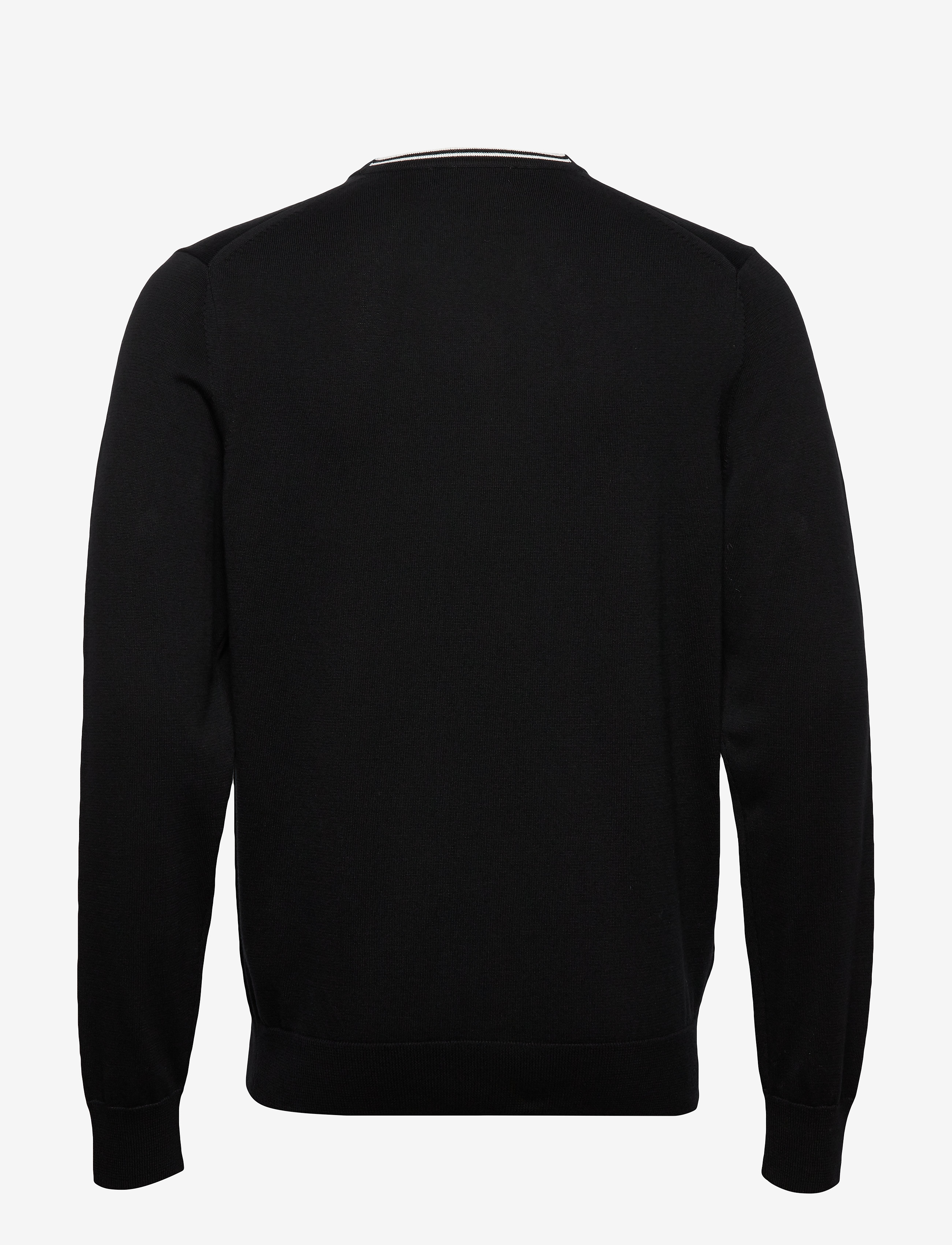 Fred Perry - CLASSIC COTT. V/N JMPR - black - 1