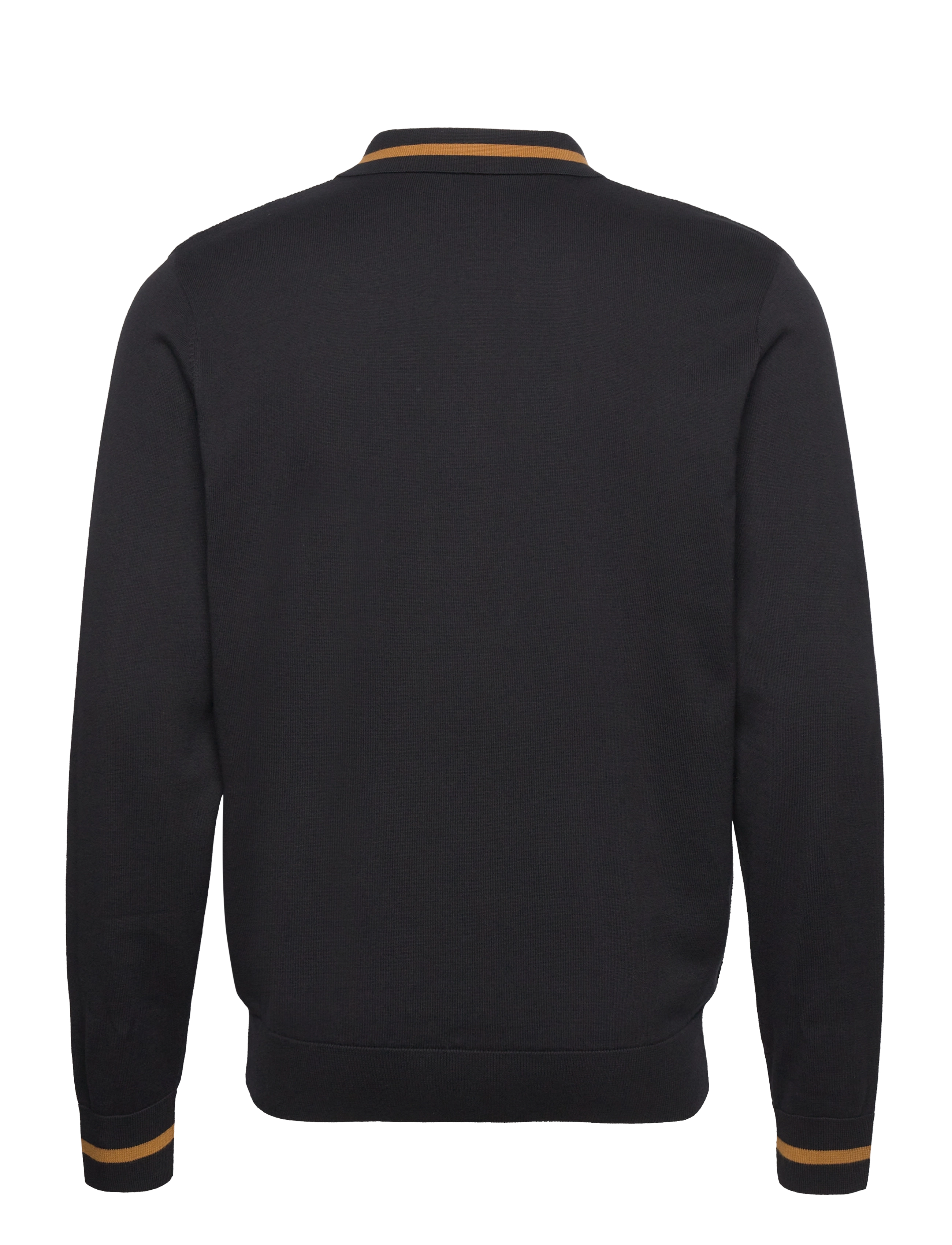 Fred Perry - TEXTU FRONT KNIT SHIRT - black - 1