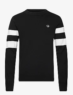 TIPPED SLEEVE JUMPER, Fred Perry