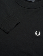 Fred Perry - TIPPED SLEEVE JUMPER - knitted round necks - black - 2