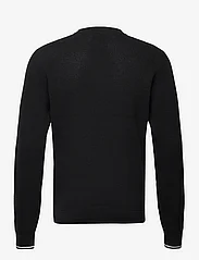 Fred Perry - WAFFLE STITCH JUMPER - knitted round necks - black - 1