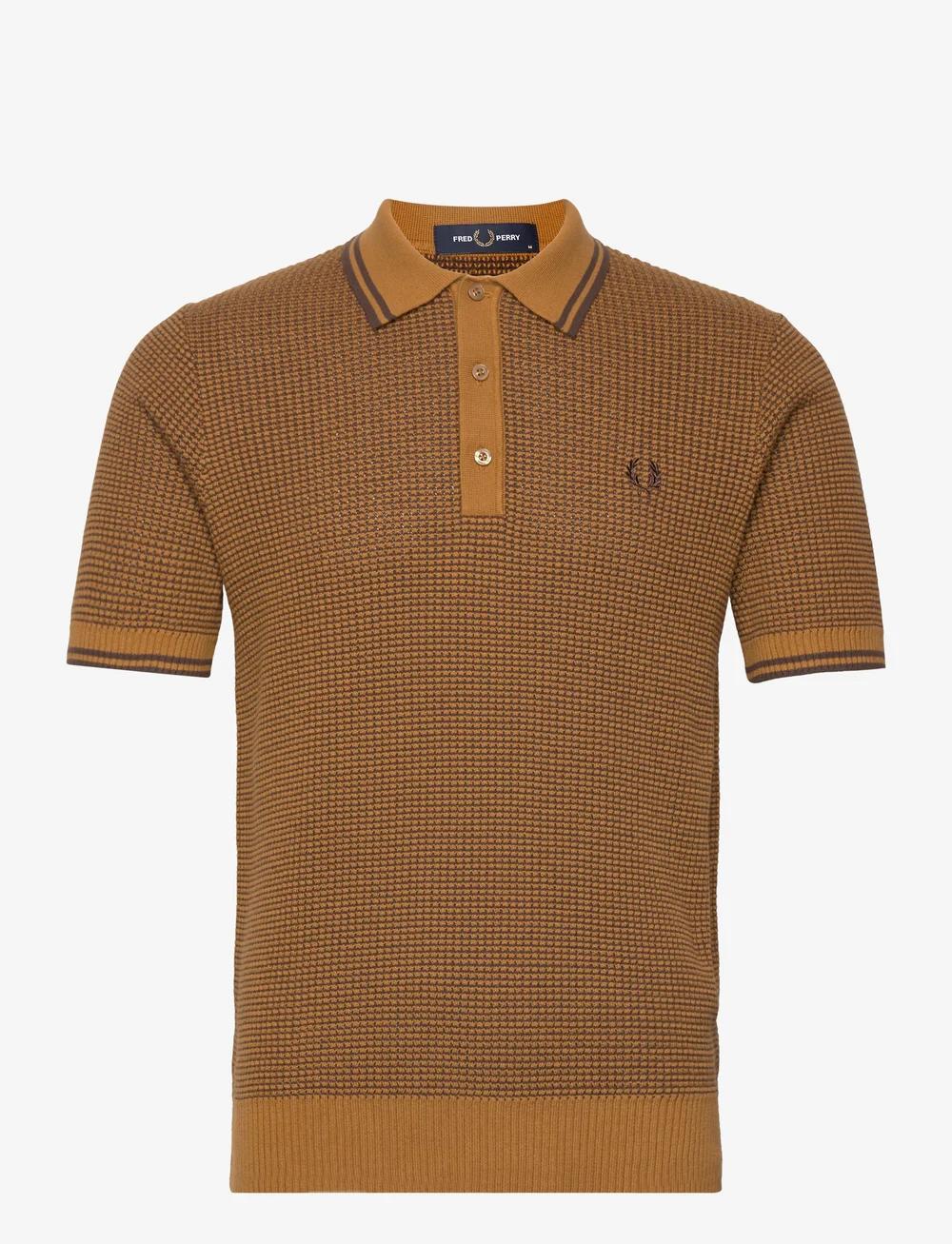 Fred perry sales brown polo shirt