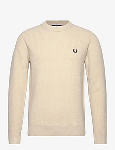 TEXTURED LAMBSWOOL JMPR, Fred Perry