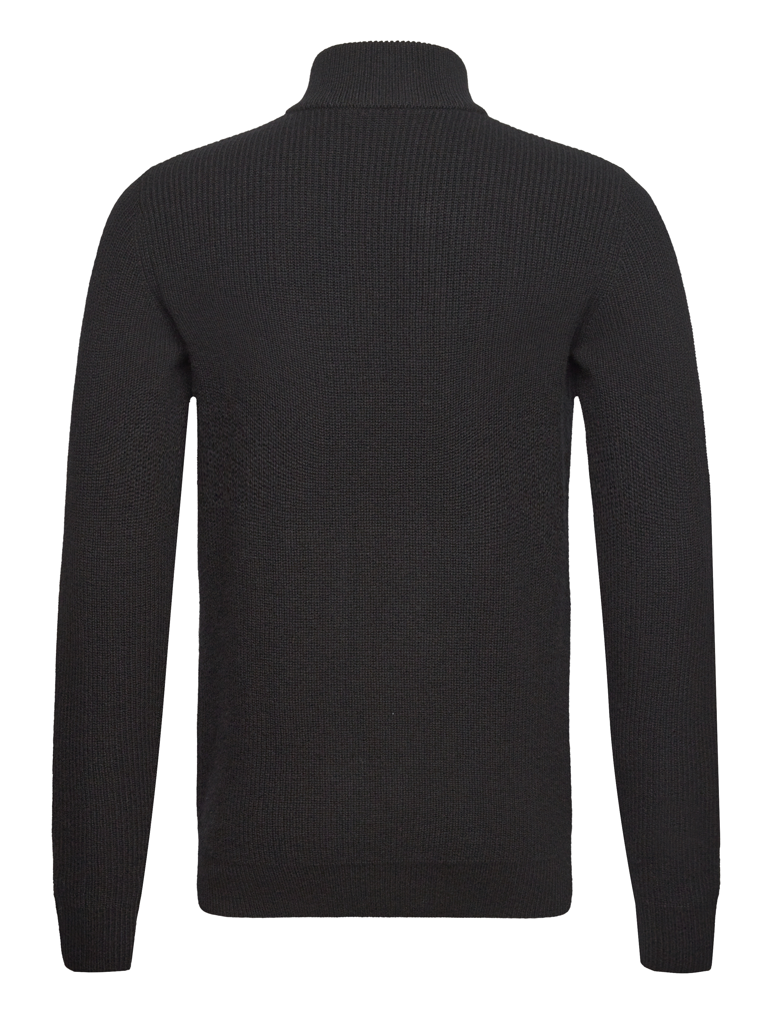 Fred Perry - TEXTURED HALF ZIP JMPR - black - 1