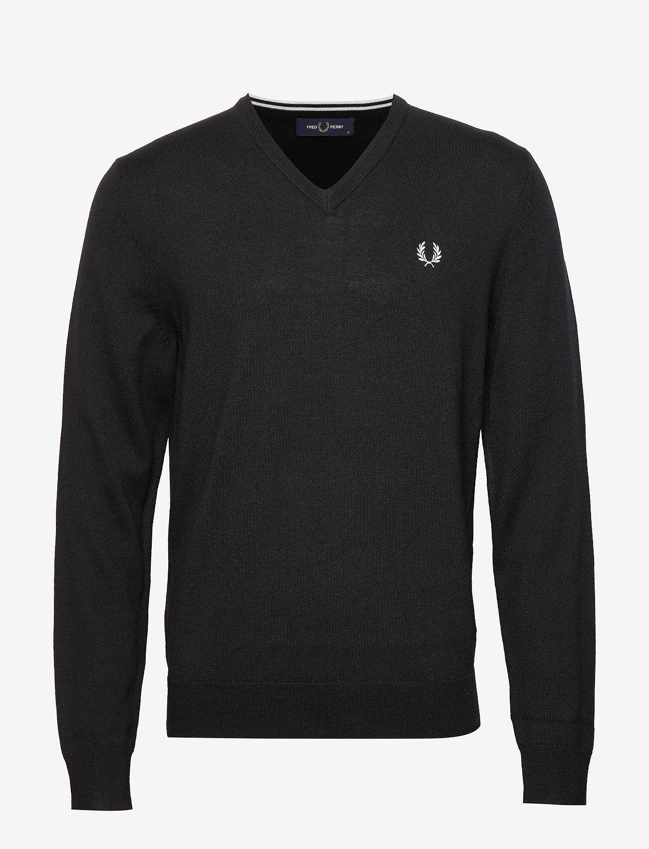 Fred Perry - CLASSIC MERINO V/N - black - 0