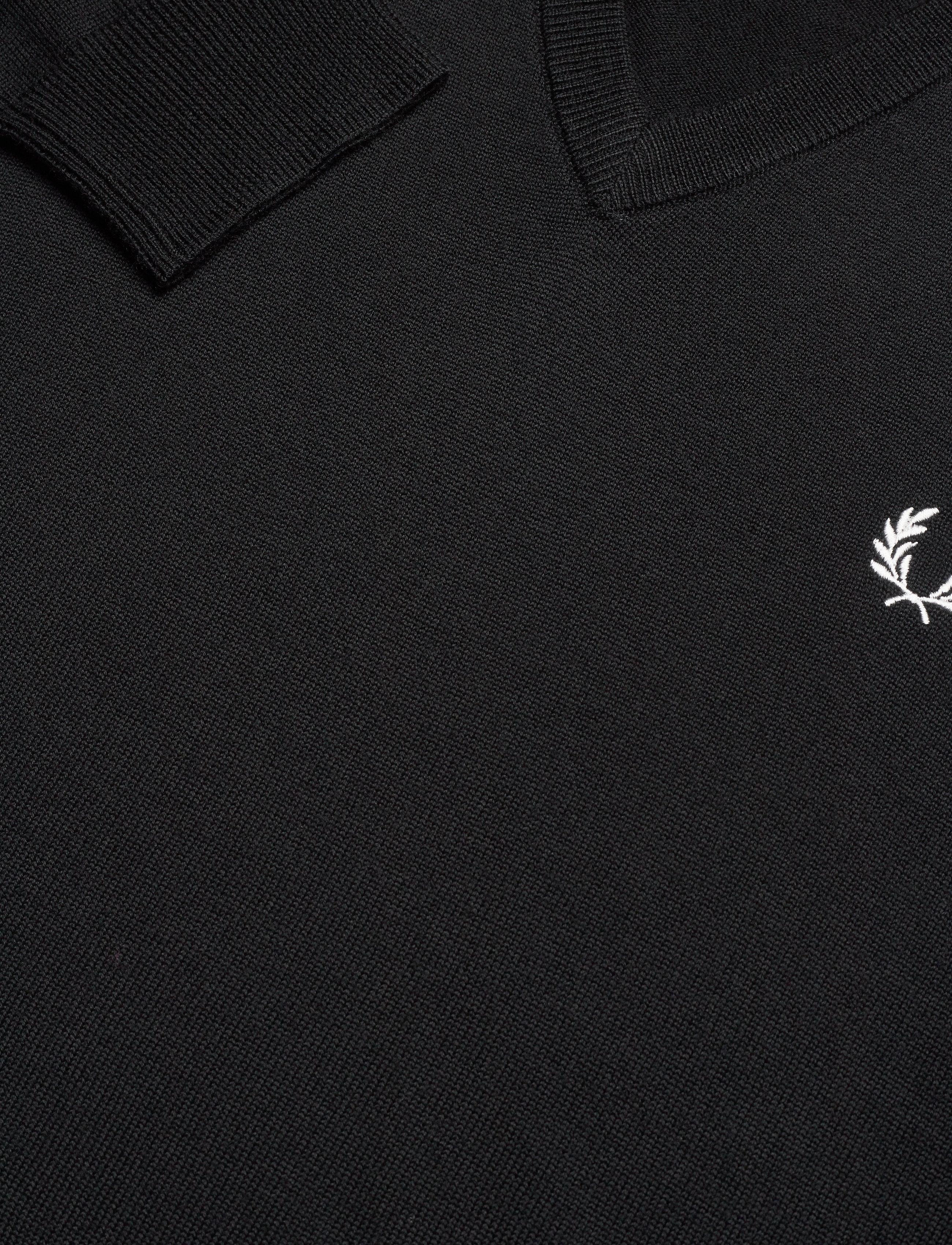 Fred Perry - CLASSIC MERINO V/N - black - 2