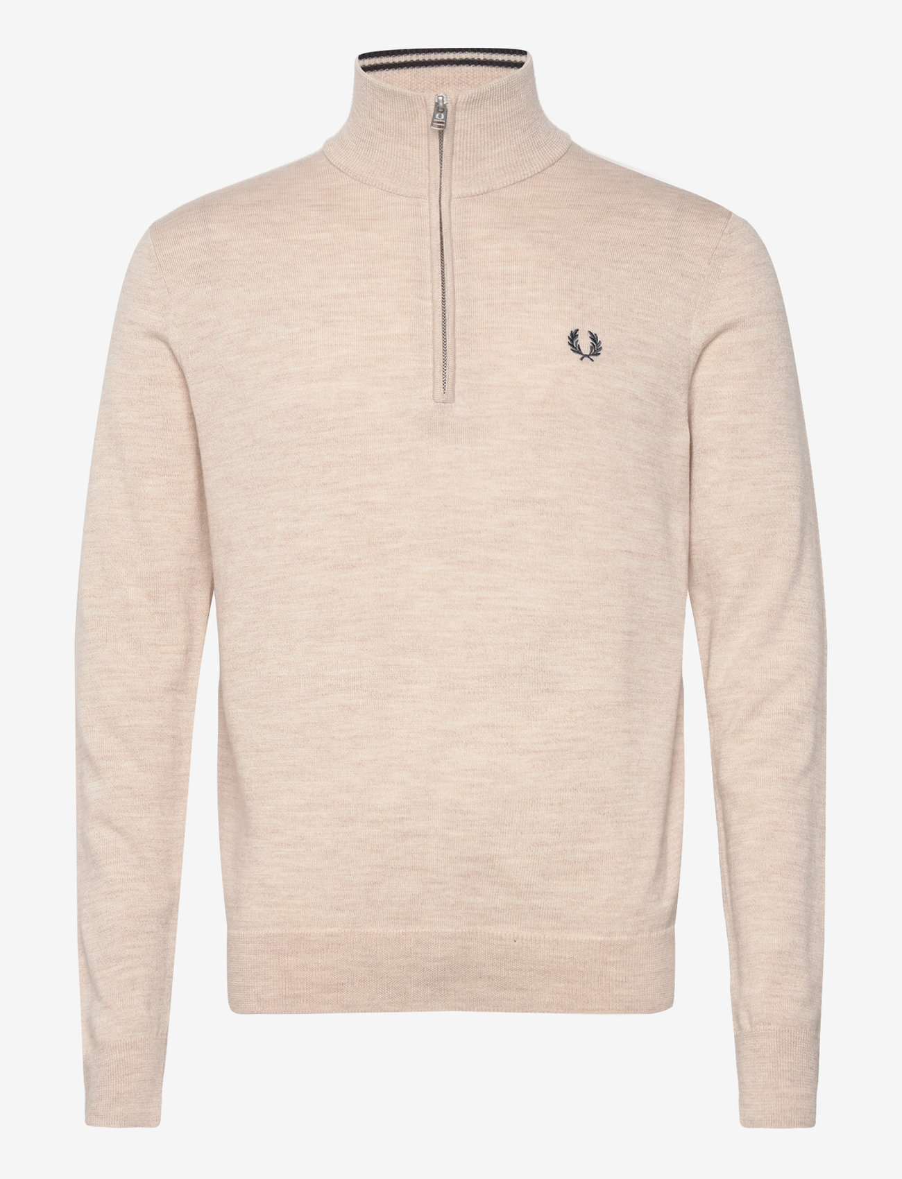 Fred Perry - CLASSIC HALF ZIP JUMPER - porridge marl - 0