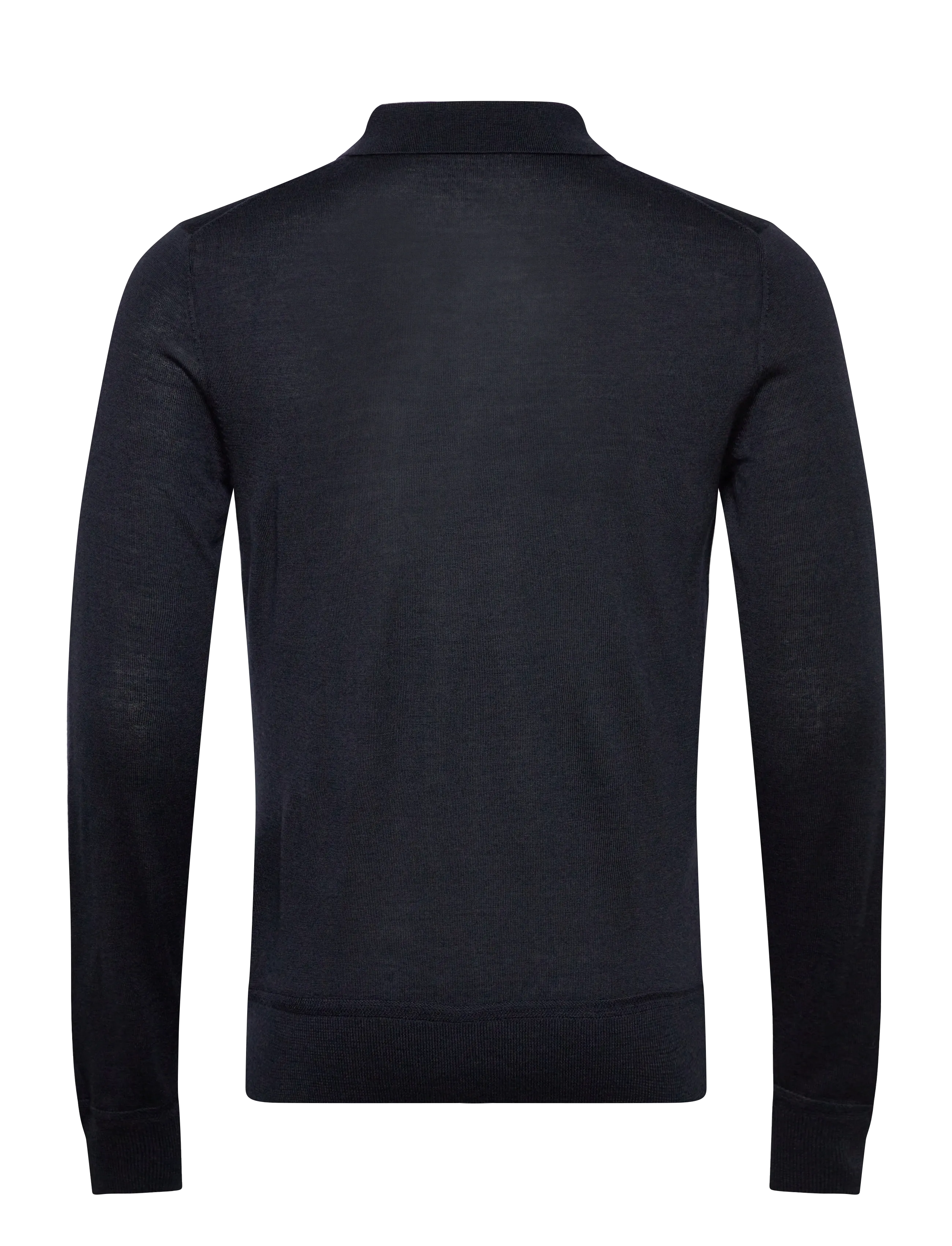 Fred Perry - FINE KNIT LONG SHIRT SHIRT - pikkade varrukatega kootud polosärgid - navy - 1