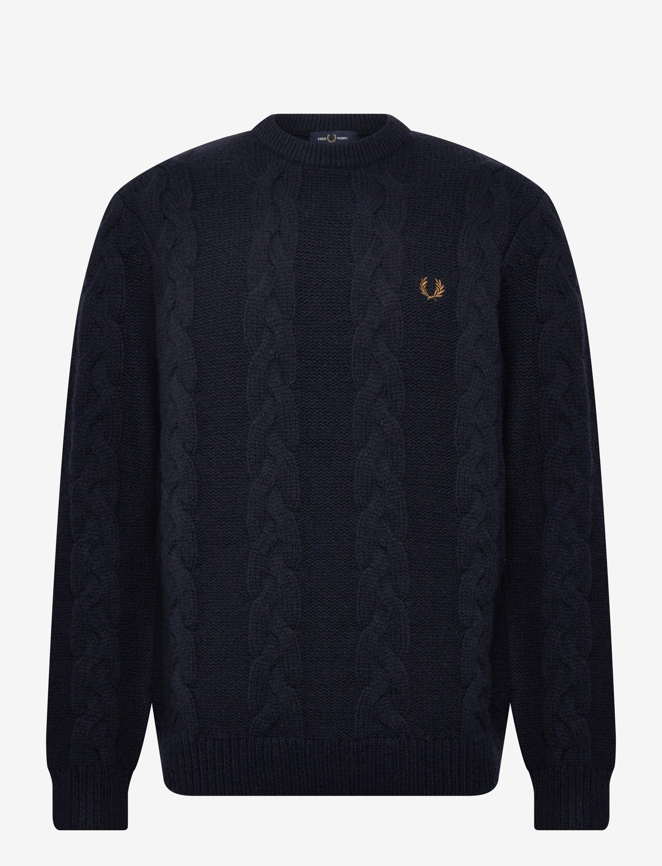 Fred Perry - CHUNKY CABLE KNIT JMPR - rundhals - navy - 0