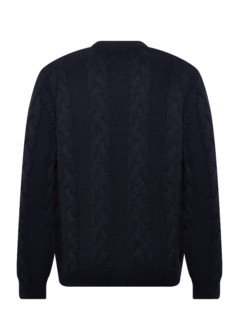 Fred Perry - CHUNKY CABLE KNIT JMPR - rundhals - navy - 1