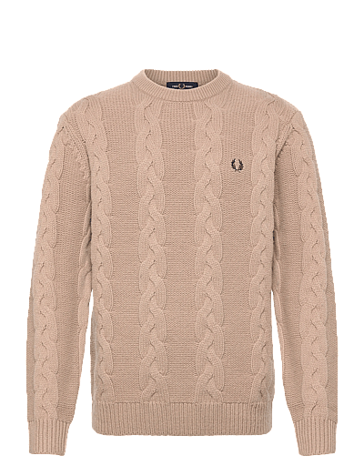 Chunky Cable Knit Jmpr - Rund Hals