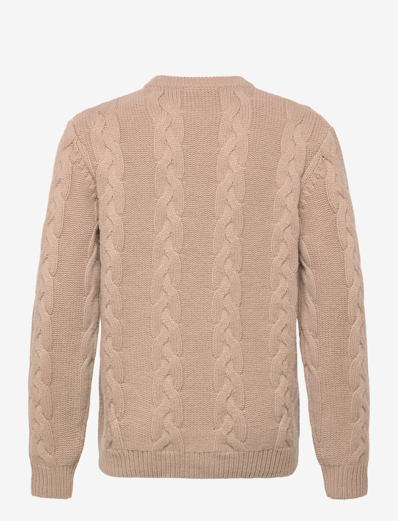 Fred Perry - CHUNKY CABLE KNIT JMPR - rundhalsad - warm oat - 1