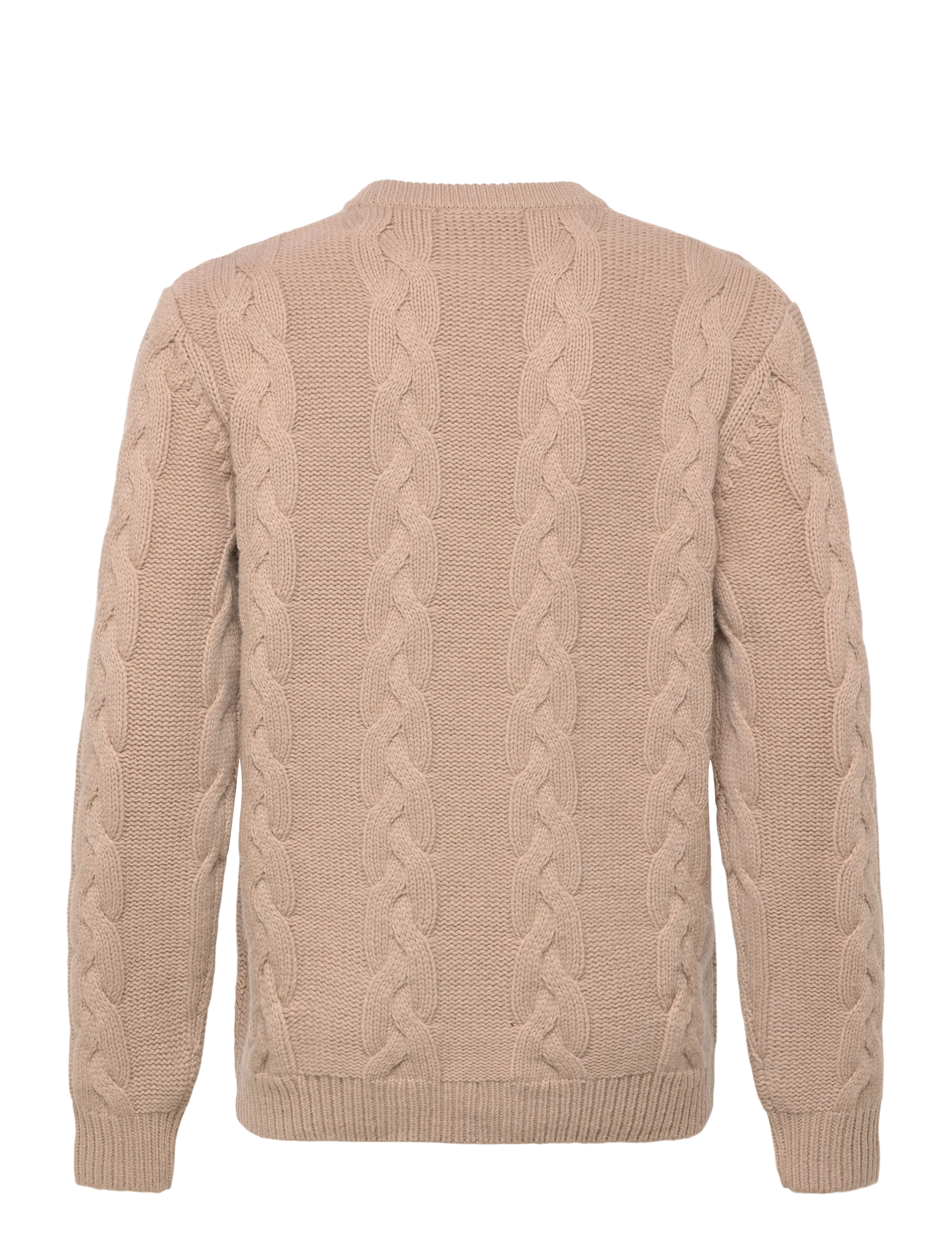 Fred Perry - CHUNKY CABLE KNIT JMPR - tavalised kudumid - warm oat - 1