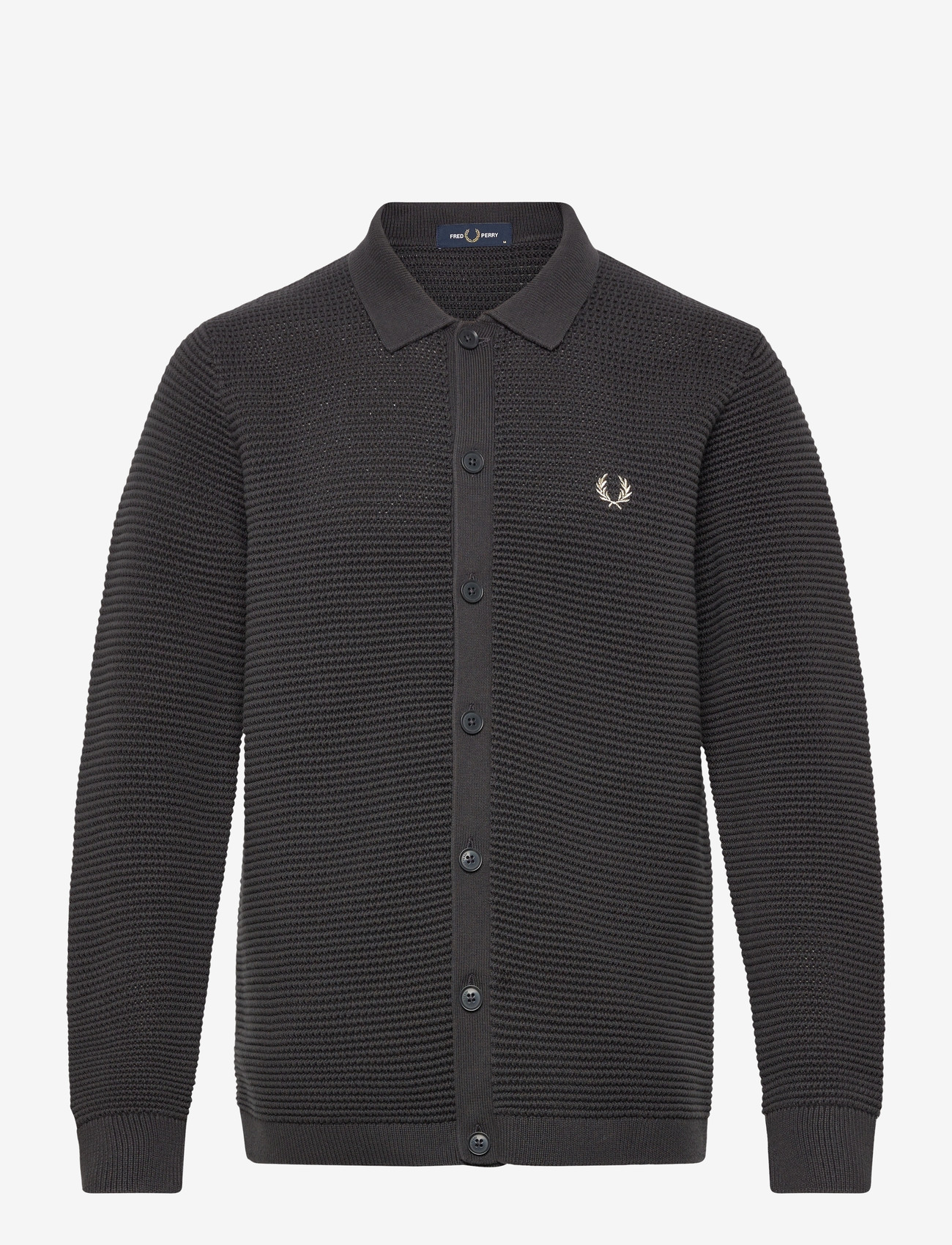 Fred Perry - POINTELLE BUTTON T CRDGN - kardiganid - anchor grey - 0